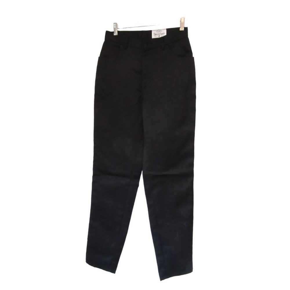 Vintage Opal Lorraine Wardy Black Shine Pants, Sz 4, Please Check Measurements